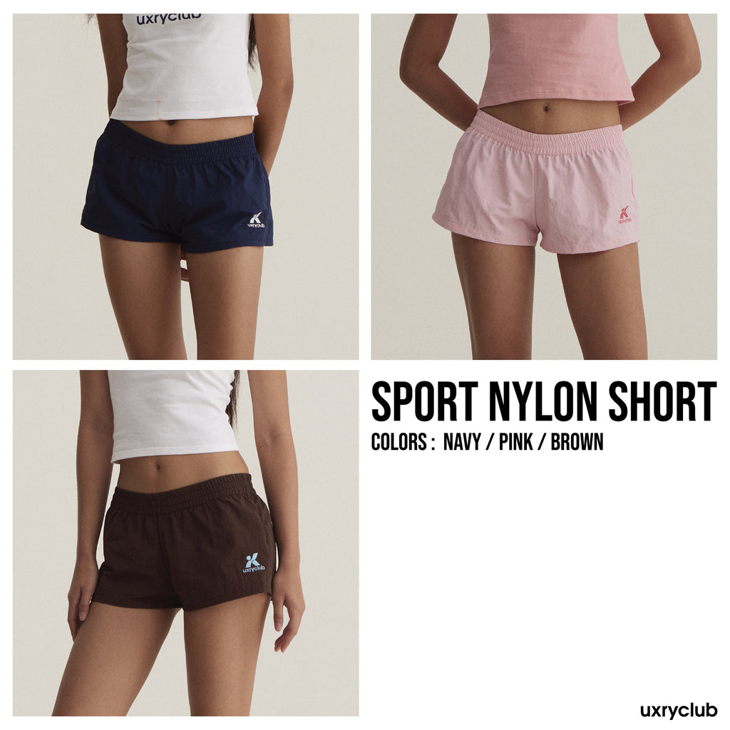 UXRYCLUB SPORT NYLON SHORTS