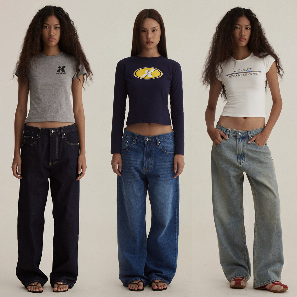 UXRYCLUB RELAXED BAGGY JEANS(PREORDER)