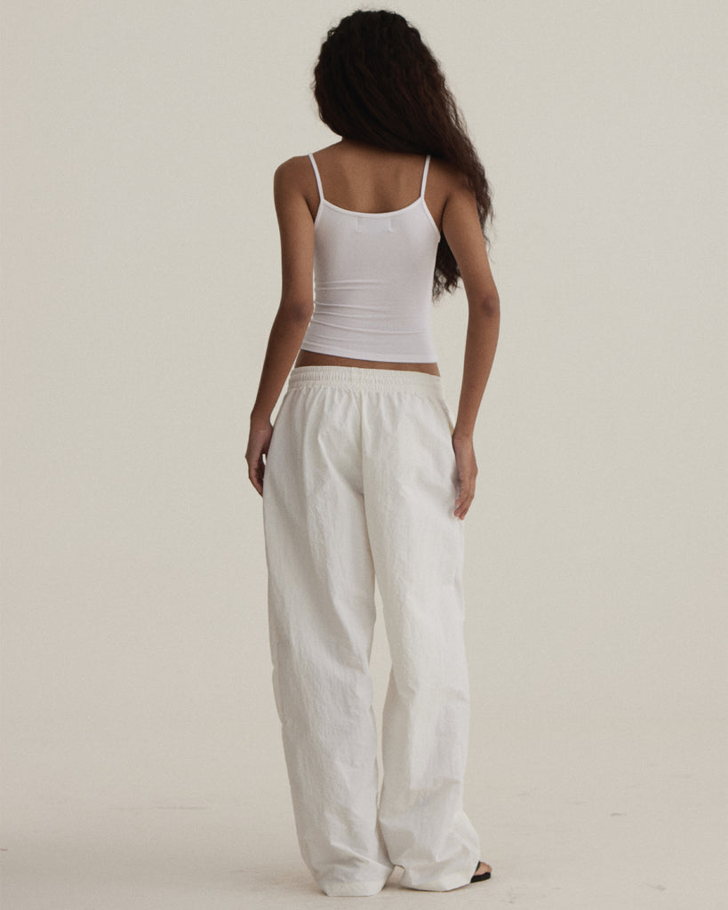 UXRYCLUB WIDE LEG NYLON PANTS