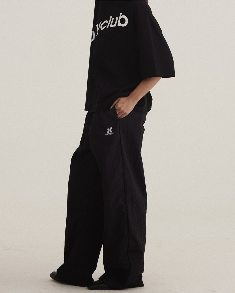 UXRYCLUB WIDE LEG NYLON PANTS
