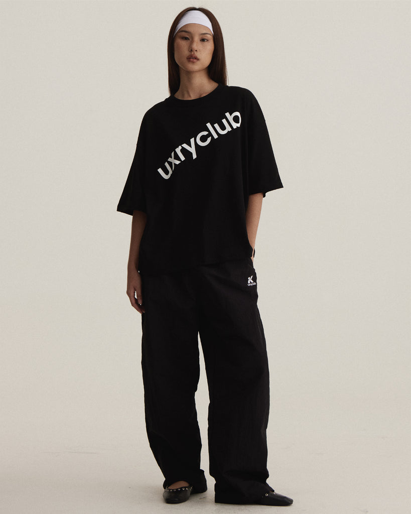 UXRYCLUB WIDE LEG NYLON PANTS