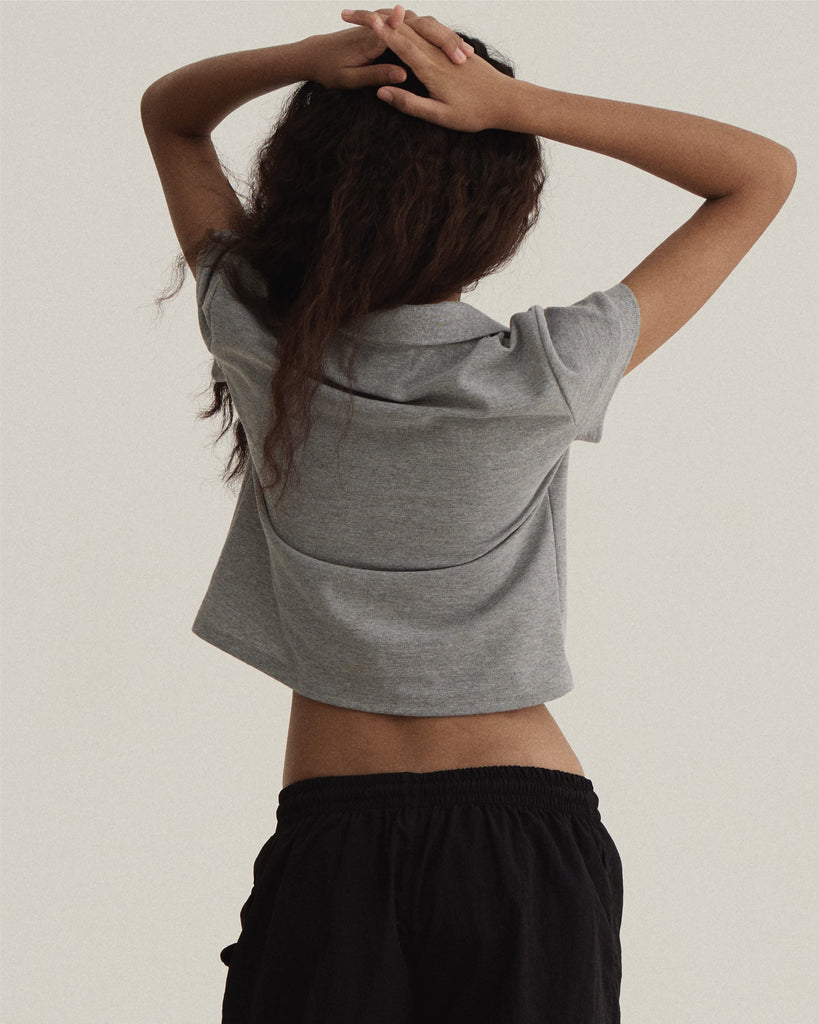 UXRYCLUB CROP POLO SHIRT